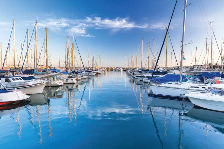 Boats at the Marina.