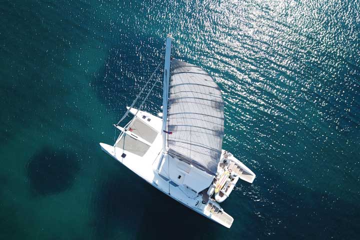 Catamaran Sailboat.