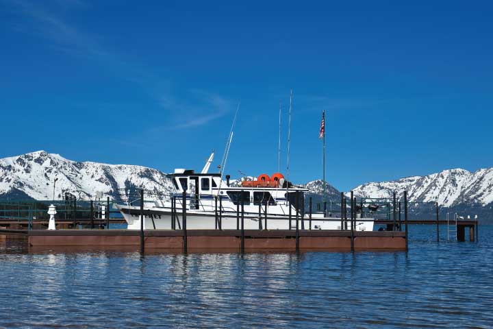 Lake Tahoe Fishing Boat.