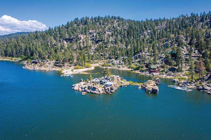 Big Bear Lake in California.