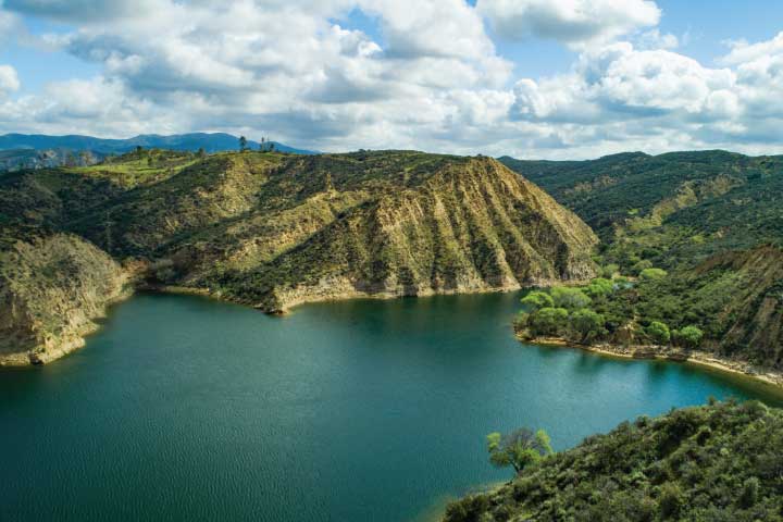 Castaic Lake in California.