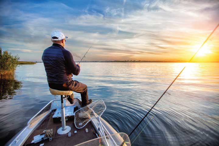 Fisherman on a Fishing Boat.