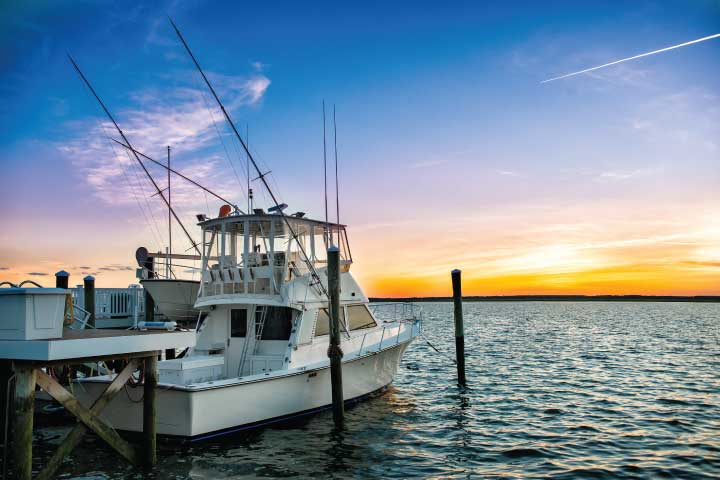 Fishing Boat Moored.