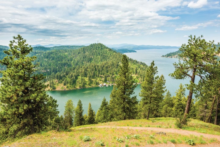 Lake Coeur d'Alene.