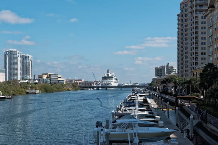 The Pointe Marina at Harbour Island, Tampa.