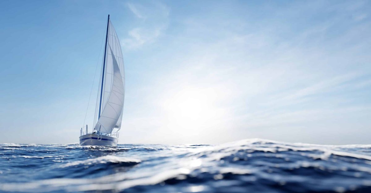Ocean sailboat on sale