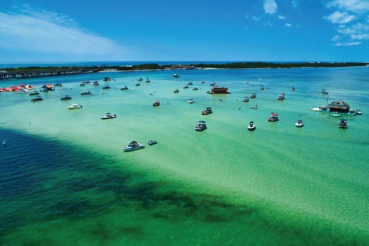 Crab Island, Destin, Florida.