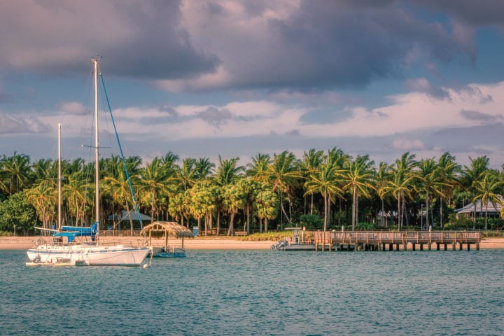 Docking at Peanut Island.