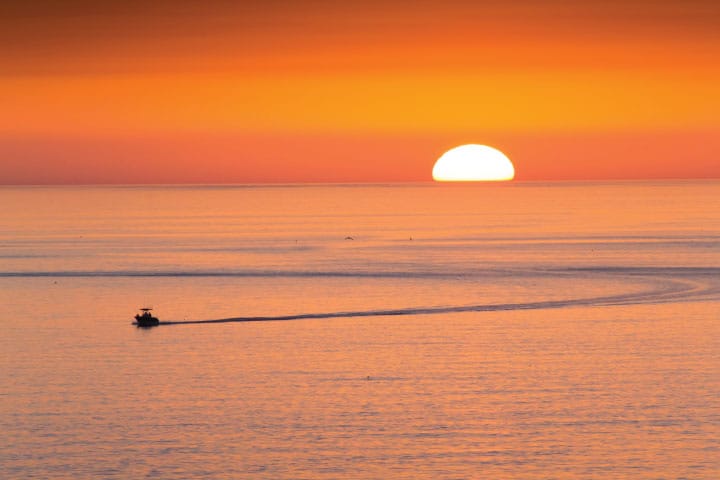 Fishing in Clearwater at Sunset.