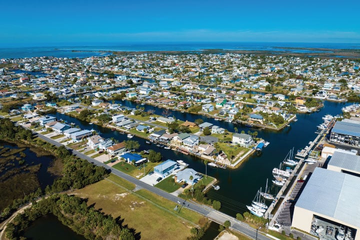 Hernando Beach Aerial.