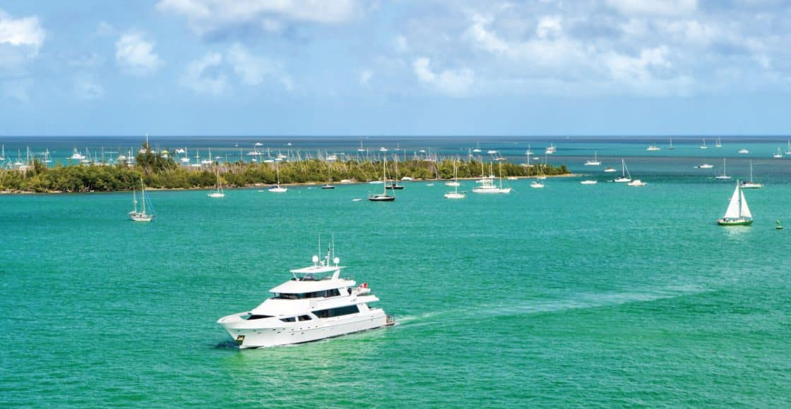 Boating from Marco Island to Key West.