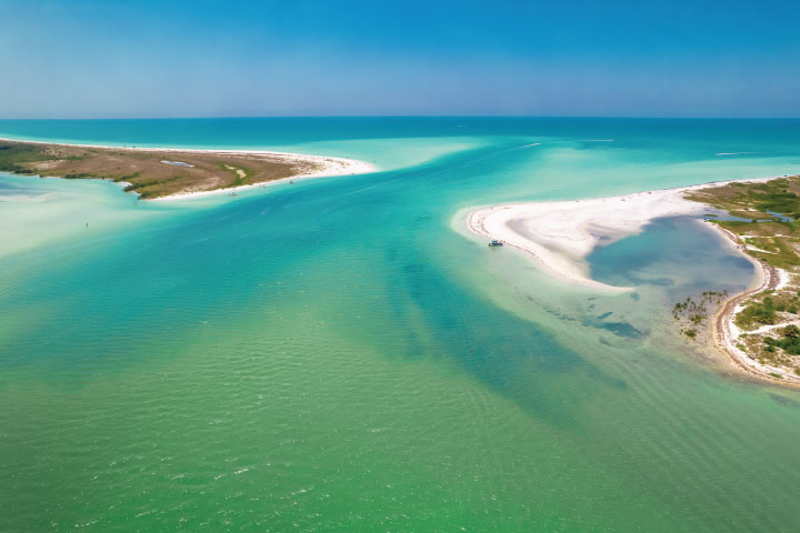 Caladesi and Honeymoon Island, Florida.