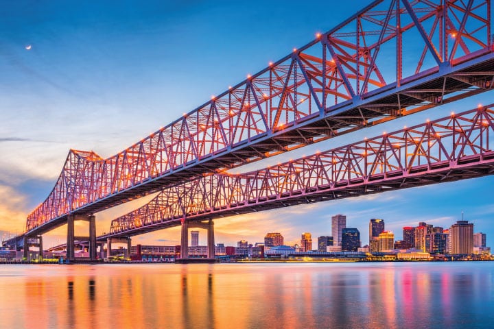 Mississippi River in New Orleans.