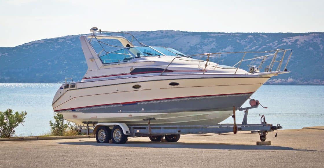 Trailering a Boat.