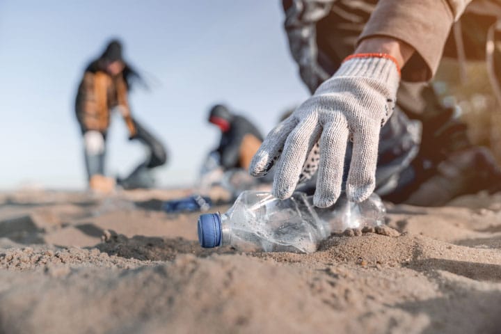 Beach cleanup.