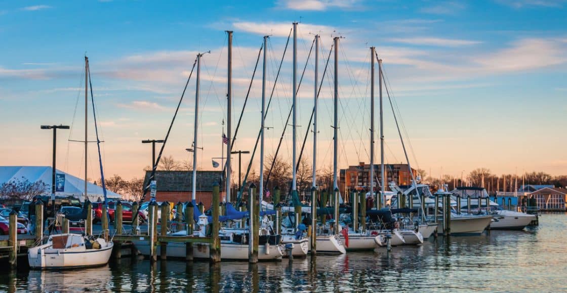 Marinas in Annapolis.