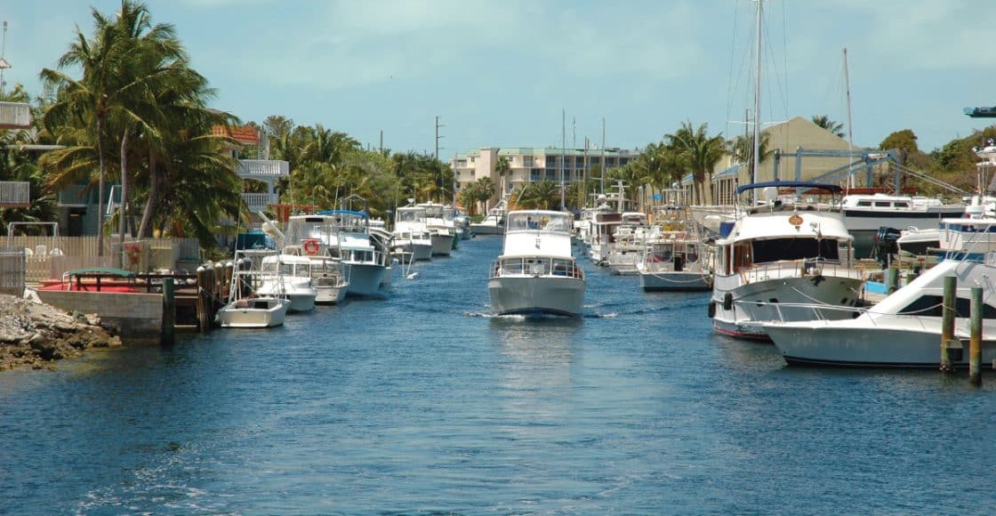 Marinas in Key Largo.