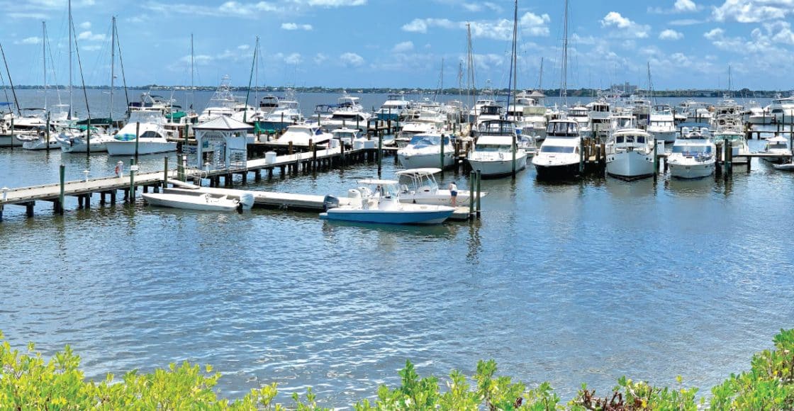 Marinas in Port St. Lucie, Florida.