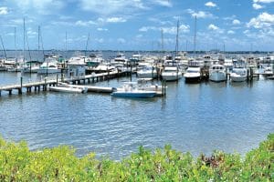 Marinas in Port St. Lucie, Florida.