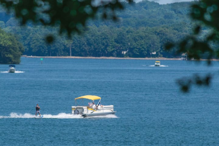 Pontoon water sports.