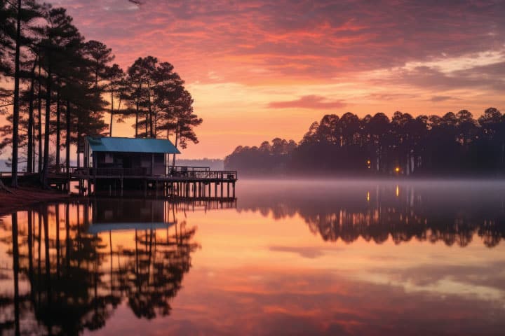 Lake Gaston.