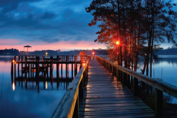 Lake Gaston.