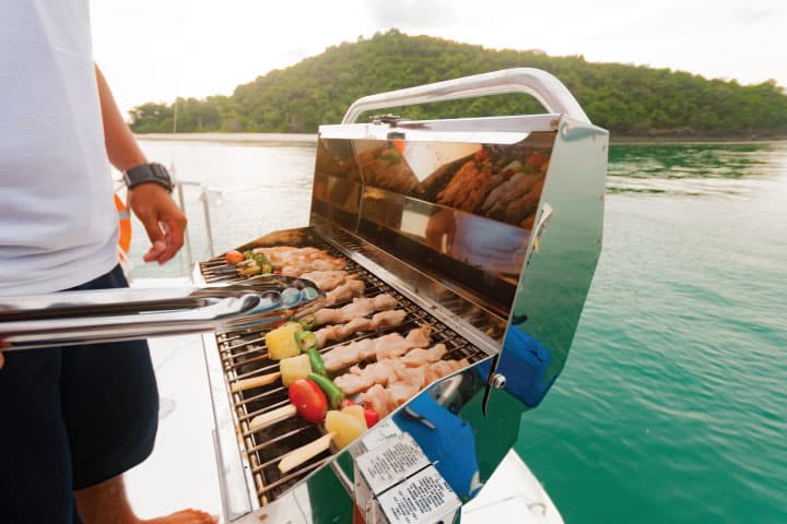 Boat grill.