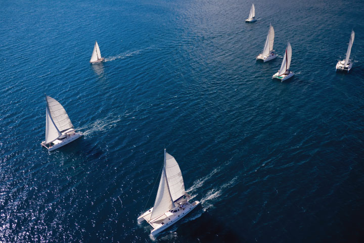 Sailboat race.