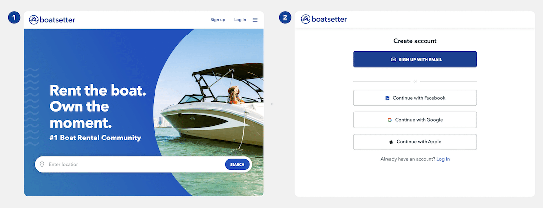 How To Create A Boatsetter Account How To Create A Boatsetter Account