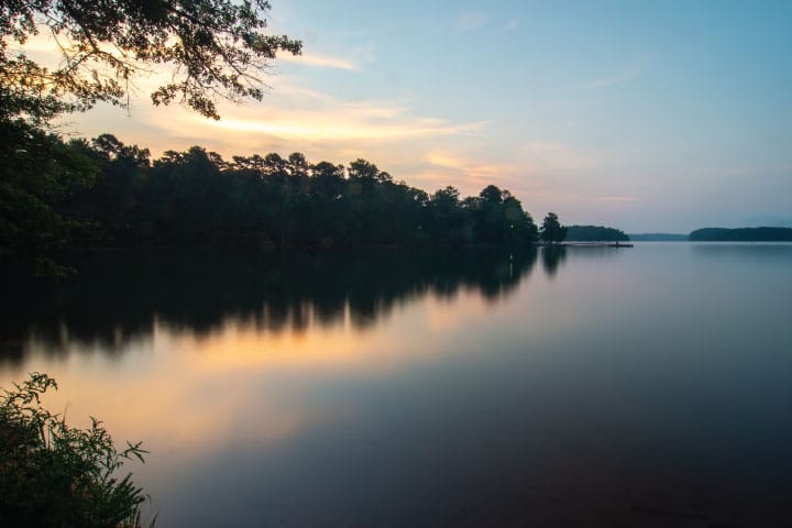 Lake Hartwell sunset.