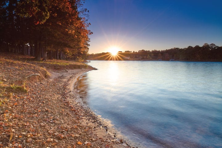 Lake Keowee shoreline.