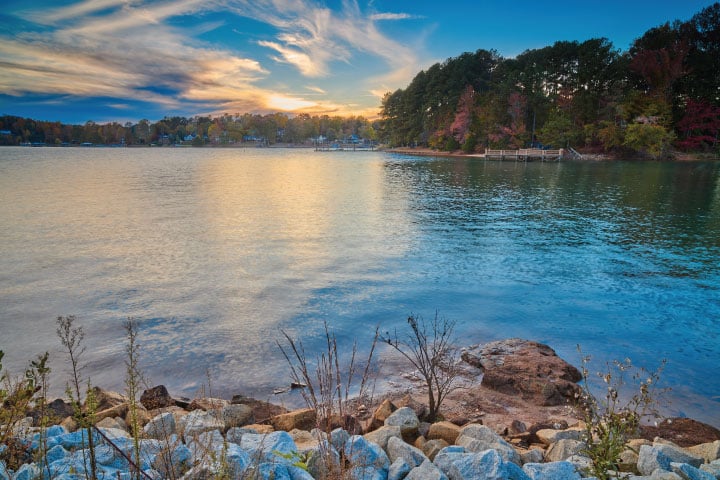 Lake Keowee sunset.