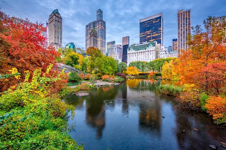 Best US cities for fall travel- NYC, New York