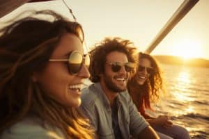 Renting a boat with friends