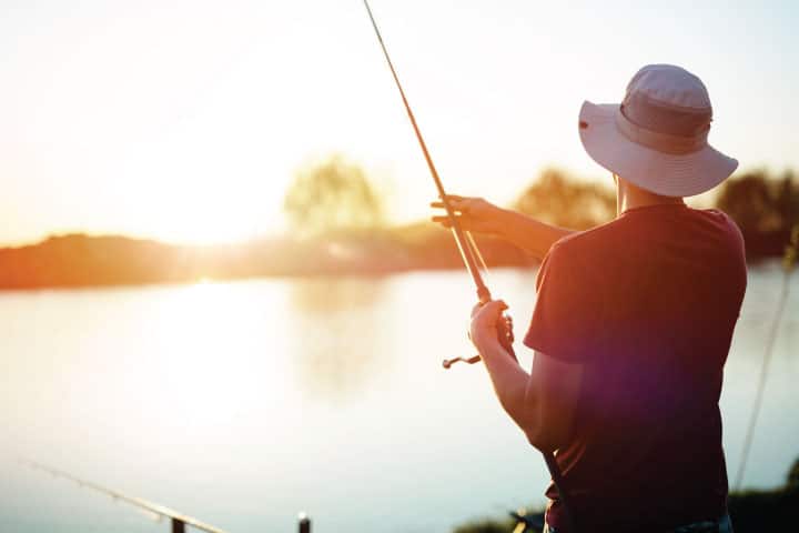 Fishing in Lake Texoma.