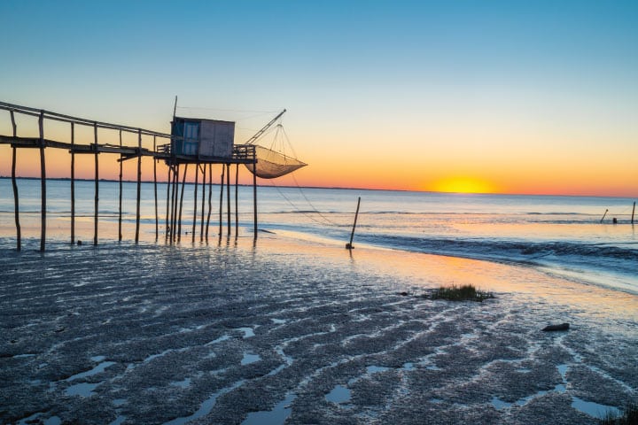 Low tide.