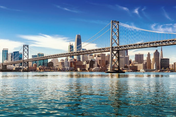 Oakland Bay Bridge, San Francisco.