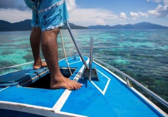 anchoring a boat