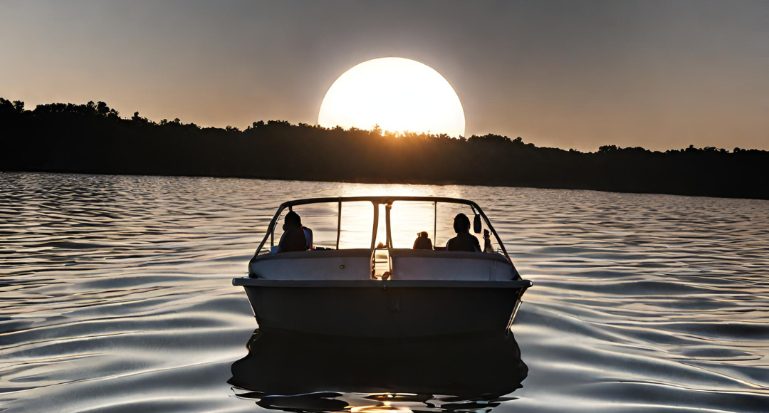 april 8 solar eclipse by boat
