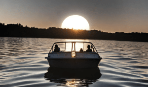 april 8 solar eclipse by boat