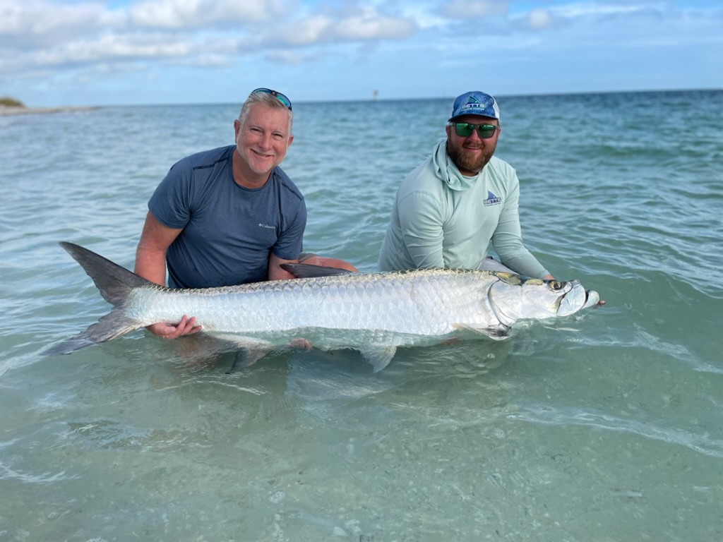 Tarpon caught by a fisherman with Capt. Matt Luttman of Inshore Action Fishing Charters in Tampa St. Petersburg, Florida