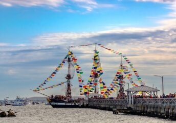 Gasparilla Pirate Festival at Tampa Florida, Ballast Point pier Tampa