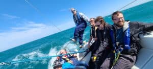 sailing lake michigan with captain Jim