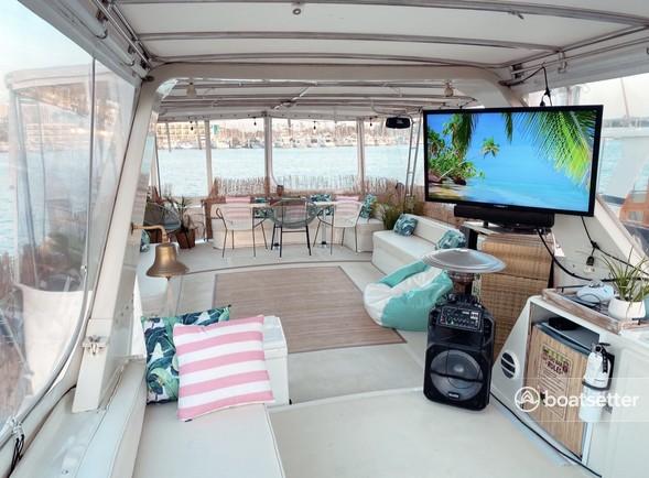 59ft Island Boat: 🥳HUGE Deck 🎤Karaoke 💃Dance Floor 🌅Marina Del Rey