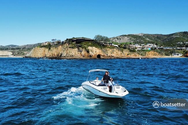 19ft Yamaha SX 190 boat rental: Cruise Dana Point in style!
